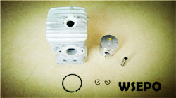 Wholesale chainsaw parts,quality 2500 25cc cylinder piston kit - Click Image to Close